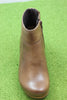 Papillio Women's Ebba Wedge Boot - Cognac Leather Top View