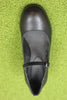 Womens Katie MJ Pump - Black Leather Top View