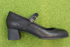Womens Katie MJ Pump - Black Leather Side View