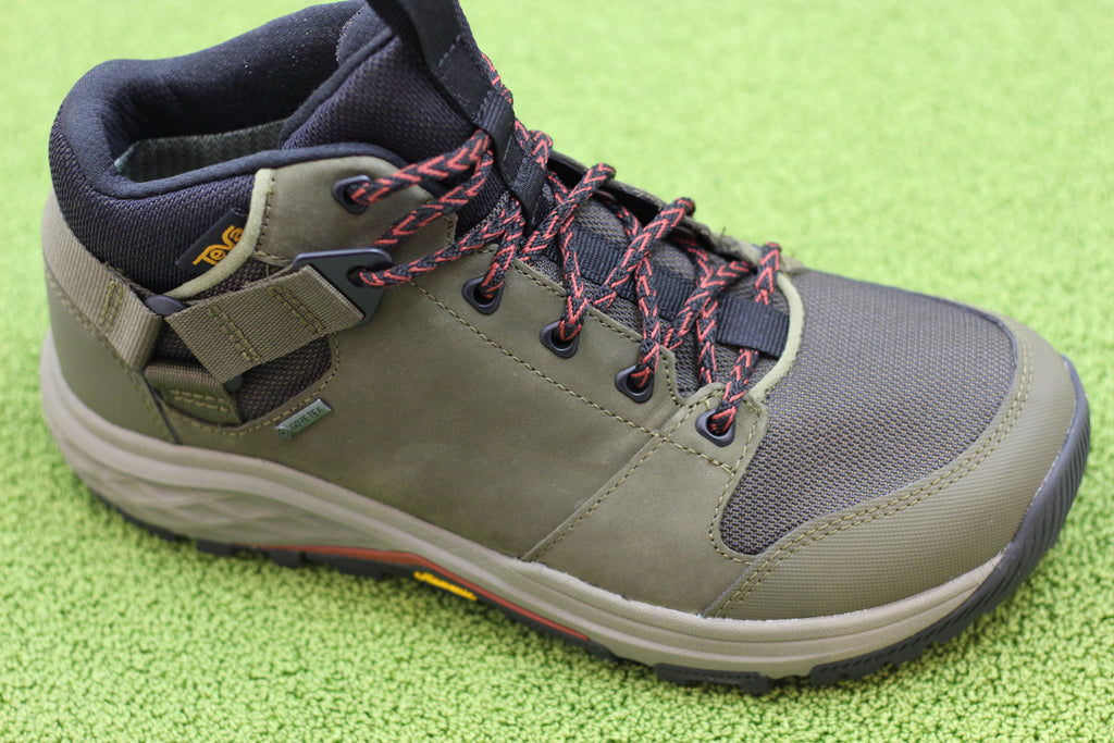 Men's Grandview GTX Boot - Dark Olive Nubuck/Mesh Side Angle View