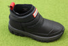 Hunter Women's Original Snow Ankle Boot - Black Nylon/Rubber/Fleece Side Angle View