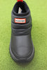 Hunter Women's Original Snow Ankle Boot - Black Nylon/Rubber/Fleece Top View