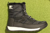 Sorel Women's Whitney Short Lace Boot - Black Nylon Side View