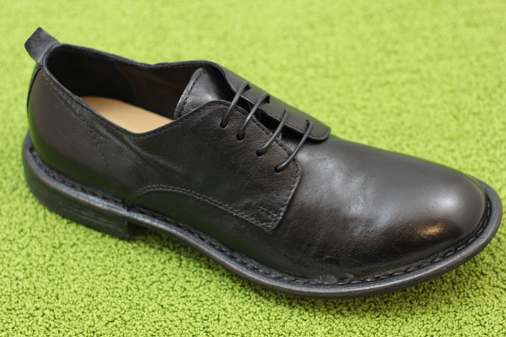 Moma Women's 1AS303 Oxford - Black Calf Side Angle View