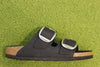 Birkenstock Women's Arizona Big Buckle Sandal - Black Leather Side View
