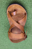 Brador Women's 34723 Toe Thong Sandal - Cuoio Leather Top View