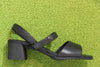 Camper Womens Katie Sandal - Black Leather Side View