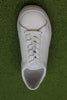 Clae Unisex Bradley Low Sneaker - Triple White Leather Top View
