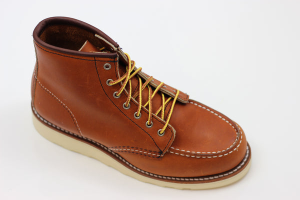 Red Wing Women's 6 Inch Classic Moc Boot - Oro Leather Side Angle View