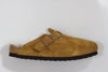 Birkenstock Women's Boston Shearling Clog - Mink Suede/Shearling Side View