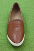 Frye Women's Melanie Slip on - Cognac Leather Top View