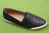 Women's Melanie Slip on - Black Leather Side Angle View