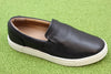 Women's Ivy Slip on - Black Leather Side Angle View