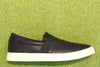 Women's Ivy Slip on - Black Leather Side View