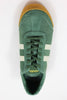 Gola Men's Harrier Sneaker - Evergreen/Off White Suede/Leather - Top View