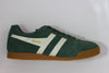 Gola Men's Harrier Sneaker - Evergreen/Off White Suede/Leather - Side View