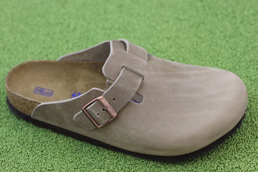Birkenstock Men's Boston Clog - Tobacco Oiled Leather Side Angle View