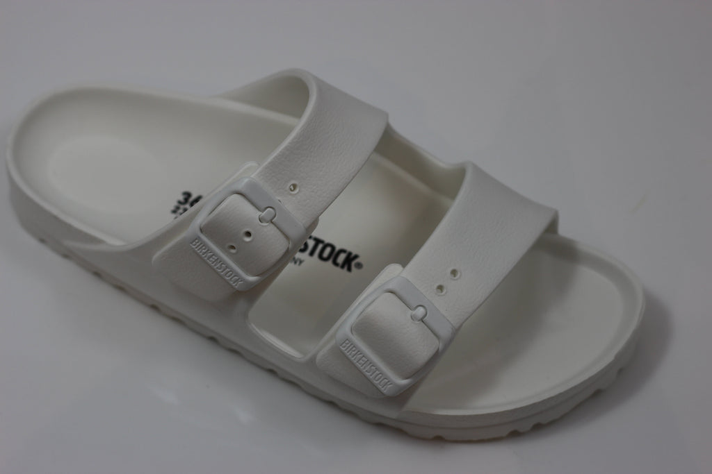 Birkenstock Women's Arizona EVA Sandal - White EVA - Side Angle View