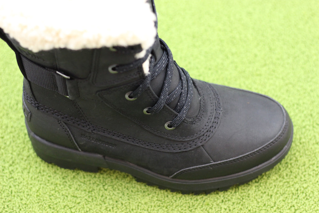 Sorel Women's Tivoli Parc Boot - Black Leather Side Angle View