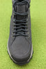 Men's Treeline Waterproof Boot - Black Leather Top View