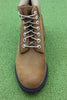 Men's Premium 6 Inch Waterproof Boot - Medium Brown Nubuck Top View