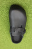 Birkenstock Women's Boston Exquisite Clog - Black Leather Top View