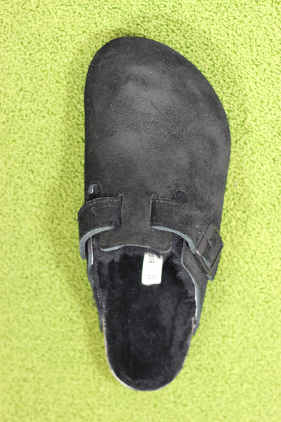 Birkenstock Women's Boston Shearling Clog - Black Shearling