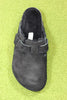Birkenstock Unisex Boston Shearling Clog - Black Shearling Top View