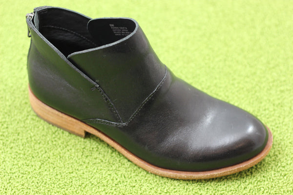 Women's Ryder Boot - Black Leather Side Angle View