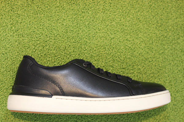  Clarks Men's Sneaker, Black Black Leather, 7.5