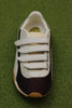 Women's H Street Strap Sneaker  - Brown/White Suede/Mesh Top View