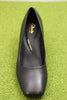 Women's Fernie Court Pump - Black Leather Top View