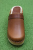 Women's Berkeley Clog - Cognac Pull Up Leather Top View