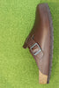 Birkenstock Unisex Boston Grip Clog - Roast Leather Side  View