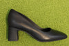 Women's Fernie Court Pump - Black Leather Side View