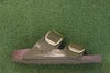 Women's Arizona Big Buckle Sandal - Mud Patent Leather