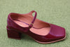 Women's Christopher Mary Jane - Merlot Calf Side Angle 
View