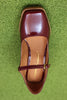 Women's Christopher Mary Jane - Merlot Calf Top View