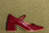 Women's Christopher Mary Jane - Merlot Calf Side View