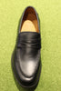 Men's Tyler Flex Penny Loafer - Black Leather Top View