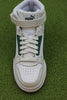 Puma Unisex RBD Game Sneaker - White/Green Leather Top View