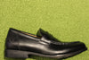 Men's Tyler Flex Penny Loafer - Black Leather Side Angle View
