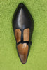 Womens 21495 Caty Mary Jane - Black Leather Top View
