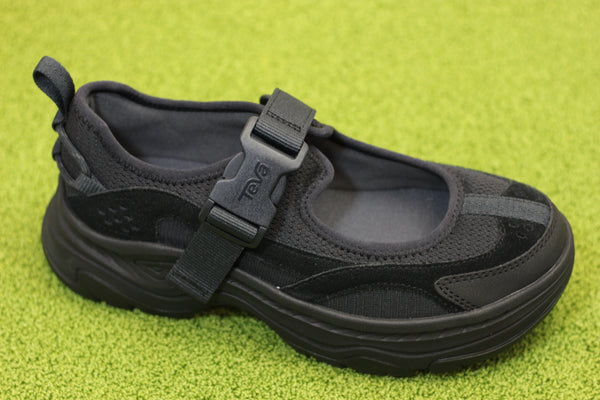Women's Ampsole Gaila Mary Jane- Black Nylon Side Angle View