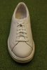Men's Code C Lace Sneaker -  White Leather Top View