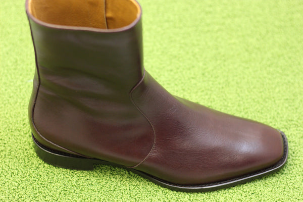 Women's Hopper Boot - Oxblood Leather Side Angle View