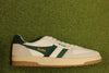 Men's Hawk Sneaker - White/Green Leather/Suede Side View