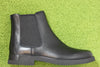 Womens Iman Chelsea Boot - Black Leather Side View