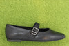 Womens Jolin Mary Jane - Black Leather Side View