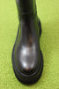 Women's 21196 Zip Boot - Black Leather Top View